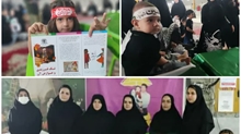 برپایی میز خدمت حوزه شبکه بهداشت و درمان در آیین مراسم شیرخوارگان در اولین جمعه ماه محرم ابا عبدالله الحسین (ع) در تاریخ ششم تیر