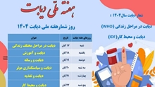 هفته ملی دیابت از 17 تا 23 آباد 1404