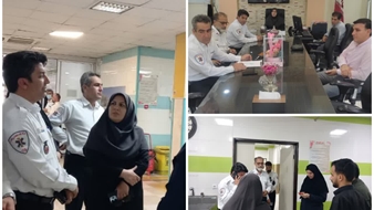 بازدید ریاست اورژانس استان و مدیر حوادث دانشگاه علوم پزشکی از مراکز بهداشت و درمان شهرستان دورود