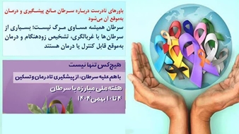 پویش ملی مبارزه با سرطان (۴ الی ۱۰ بهمن ماه سال ۱۴۰۴)   